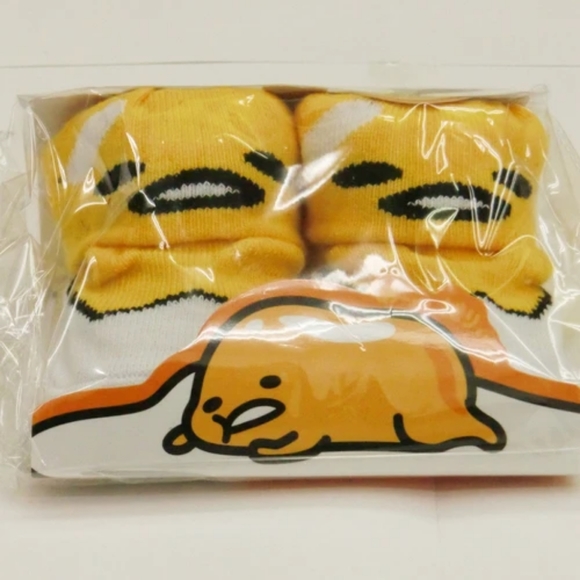 2 pairs Sanrio Pompompurin and Gudetama baby/new born socks/shoes - Picture 8 of 8
